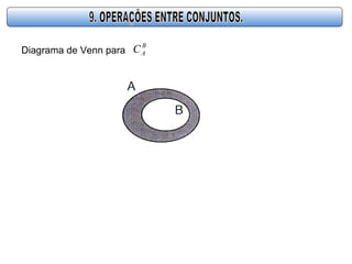 Diagrama de Venn para
B
AC
 