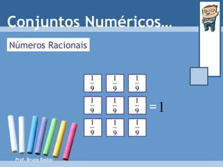 Prof. Bruno Bastos Números Racionais = Conjuntos Numéricos… 
