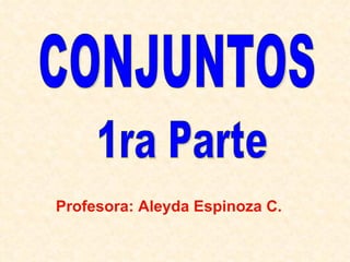 Profesora: Aleyda Espinoza C.
 