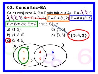 A B 4 5 E 6 7 1 2 3 { 3, 4, 5 } 