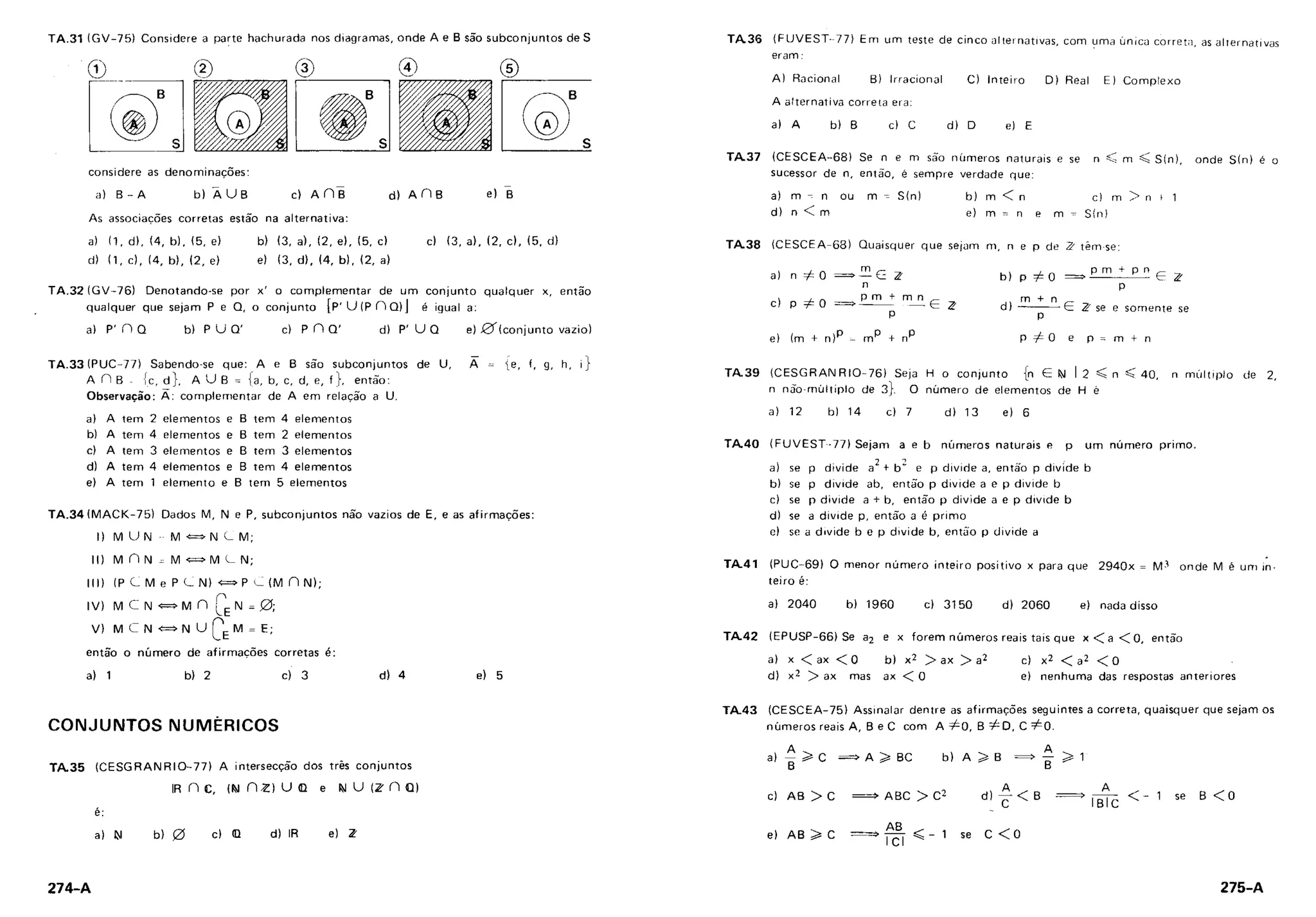 Conjuntos e funções