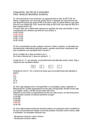 Atividades de inglês quarto - CIEP João Batista dos Santos