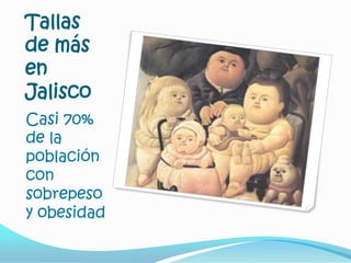 Tallas de más en JaliscoCasi 70% de la población con sobrepeso y obesidad