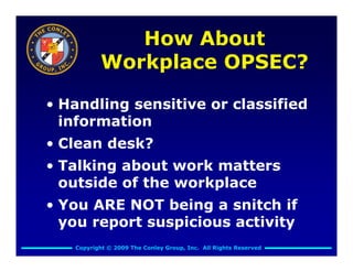 Conley Group Opsec Presentation | PPT