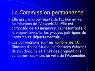  pour préparer l’avenir du département. Ses compétences sont multiples : 