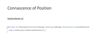 Connascence of Position
DataStoreWorker L27
 