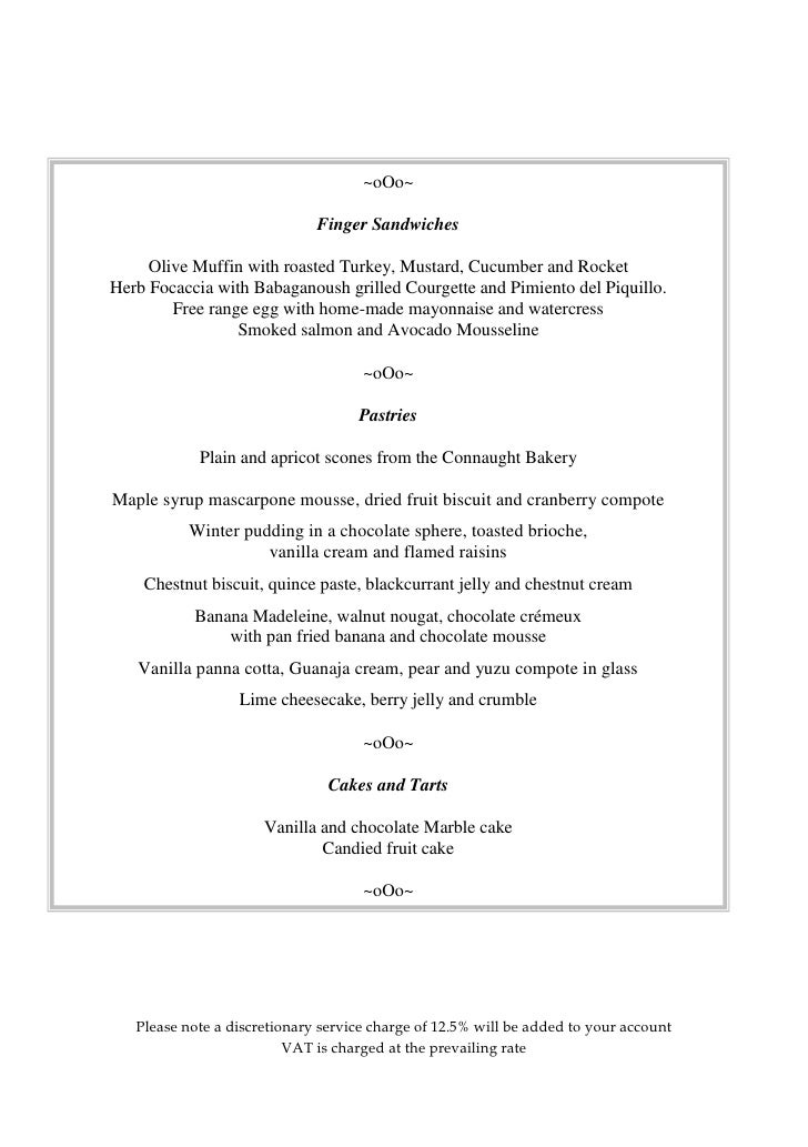 Connaught Hotel London Afternoon Tea Connaught Hotel London Afternoon Tea