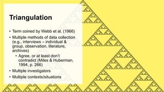 Triangular Data Collection Research Methods in Library and Information Science: Trends and Tips ...