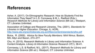 Library Science References Research Methods in Library and Information Science: Trends and Tips ...