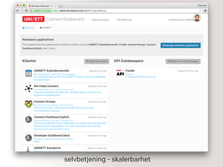 selvbetjening - skalerbarhet
 