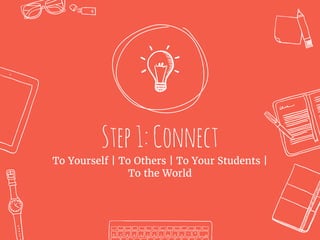 Step1:Connect
To Yourself | To Others | To Your Students |
To the World
 