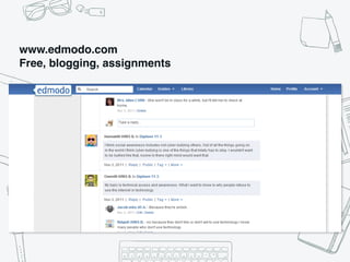 www.edmodo.com 
Free, blogging, assignments
 