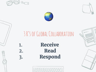 3R’sofGlobalCollaboration
1. Receive
2. Read
3. Respond
🌏
 