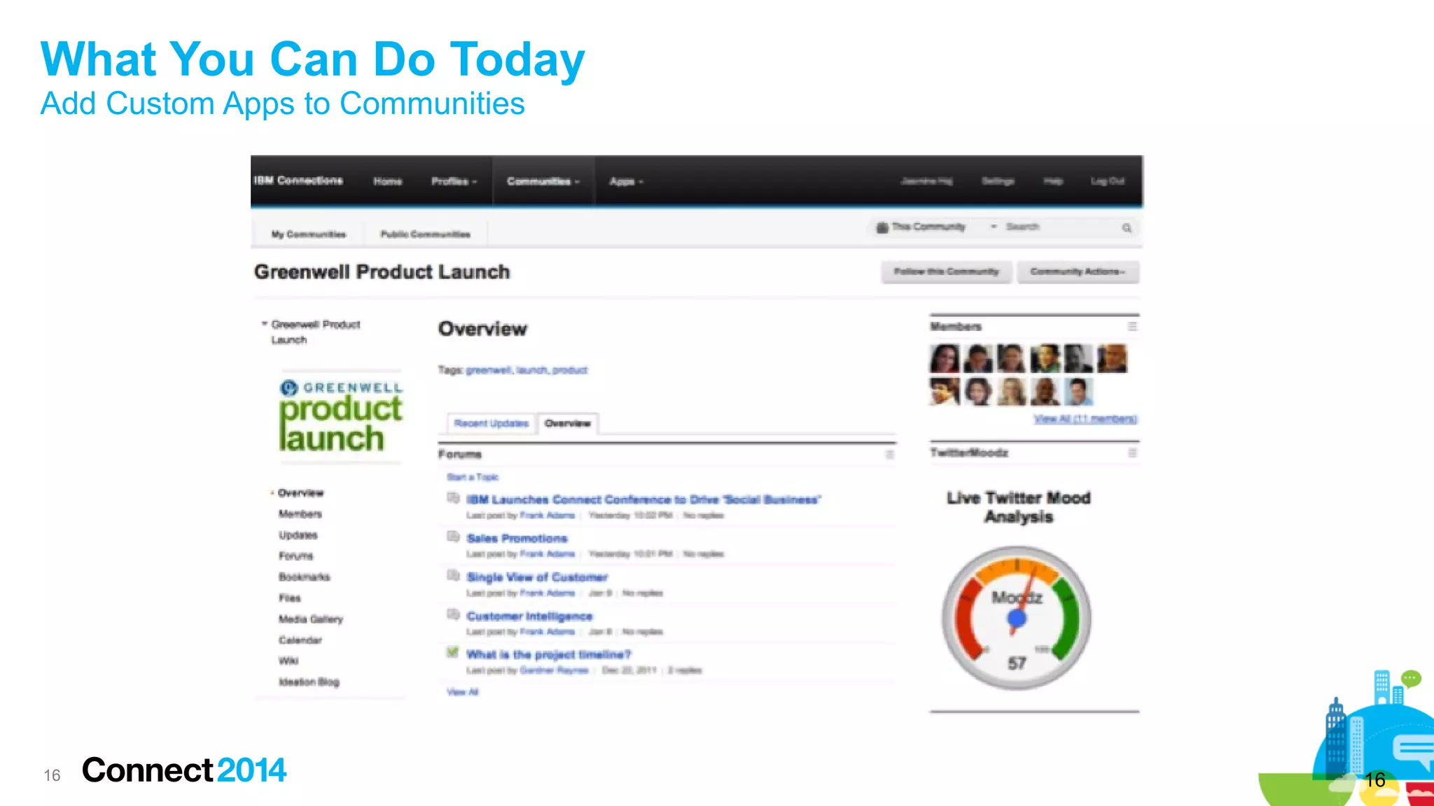 What You Can Do Today
Add Custom Apps to Communities

16

16

 