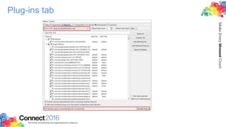 Plug-ins tab
 
