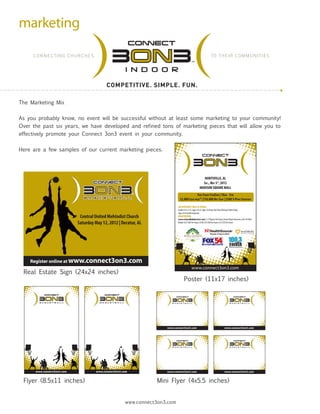 marketing




The Marketing Mix


As you probably know, no event will be successful without at least some marketing to you...