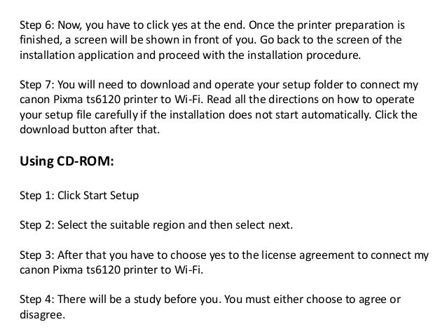 canon ts6120 printer setup