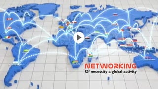 Of necessity a global activity
 