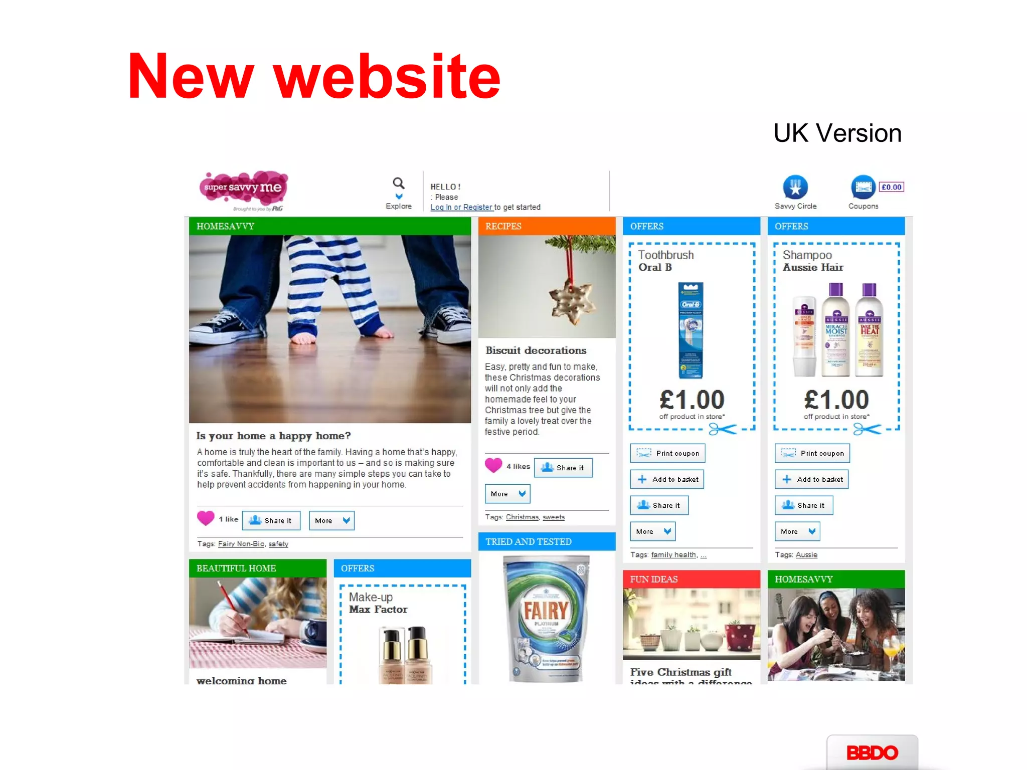 New website 
UK Version 
 