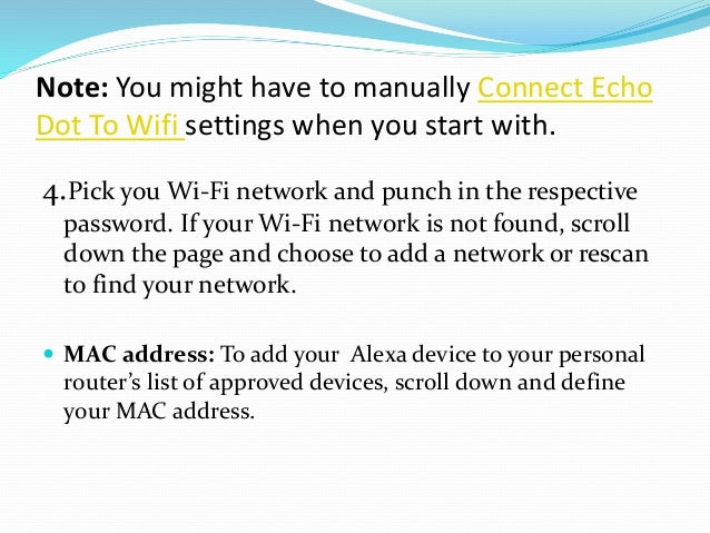 How To Connect Echo Dot To Wifi