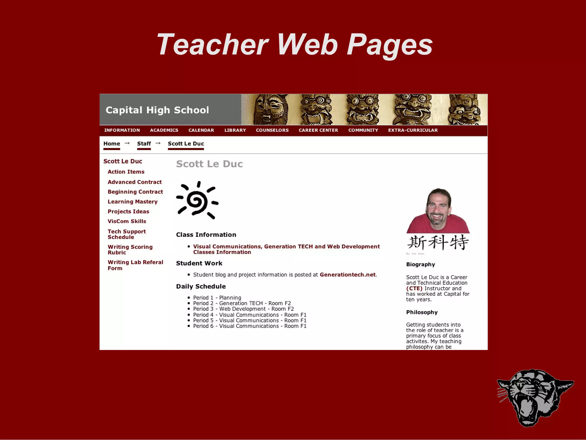 Teacher Web Pages 
