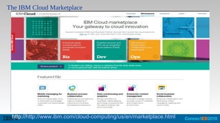 The IBM Cloud Marketplace
http://http://www.ibm.com/cloud-computing/us/en/marketplace.html
 