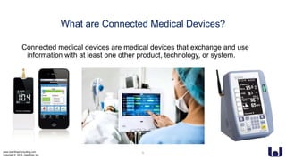 www.UserWiseConsulting.com
Copyright © 2018, UserWise, Inc.
Connected medical devices are medical devices that exchange and use
information with at least one other product, technology, or system.
What are Connected Medical Devices?
5
 