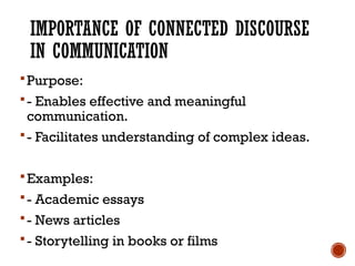 Not Connected Discourse Article Example Connected_Discourse_Presentation grade 11 reading and writing skills.pptx