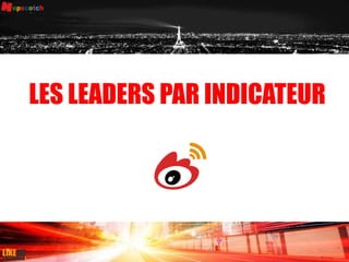 LES LEADERS PAR INDICATEUR
43
 