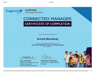 Harvard Connected Manager Certificate