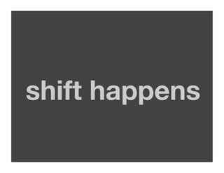 shift happens
            
 