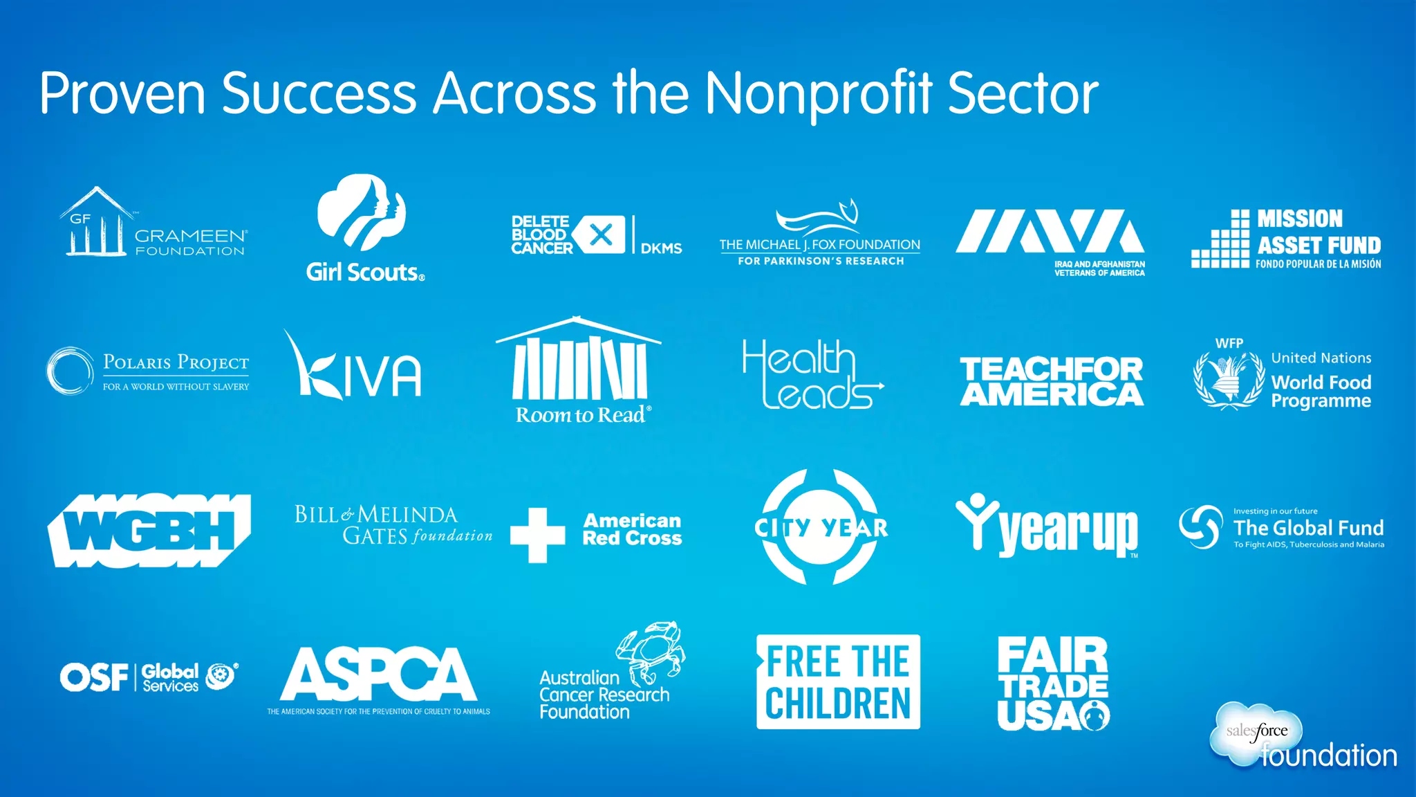 Proven Success Across the Nonprofit Sector
 