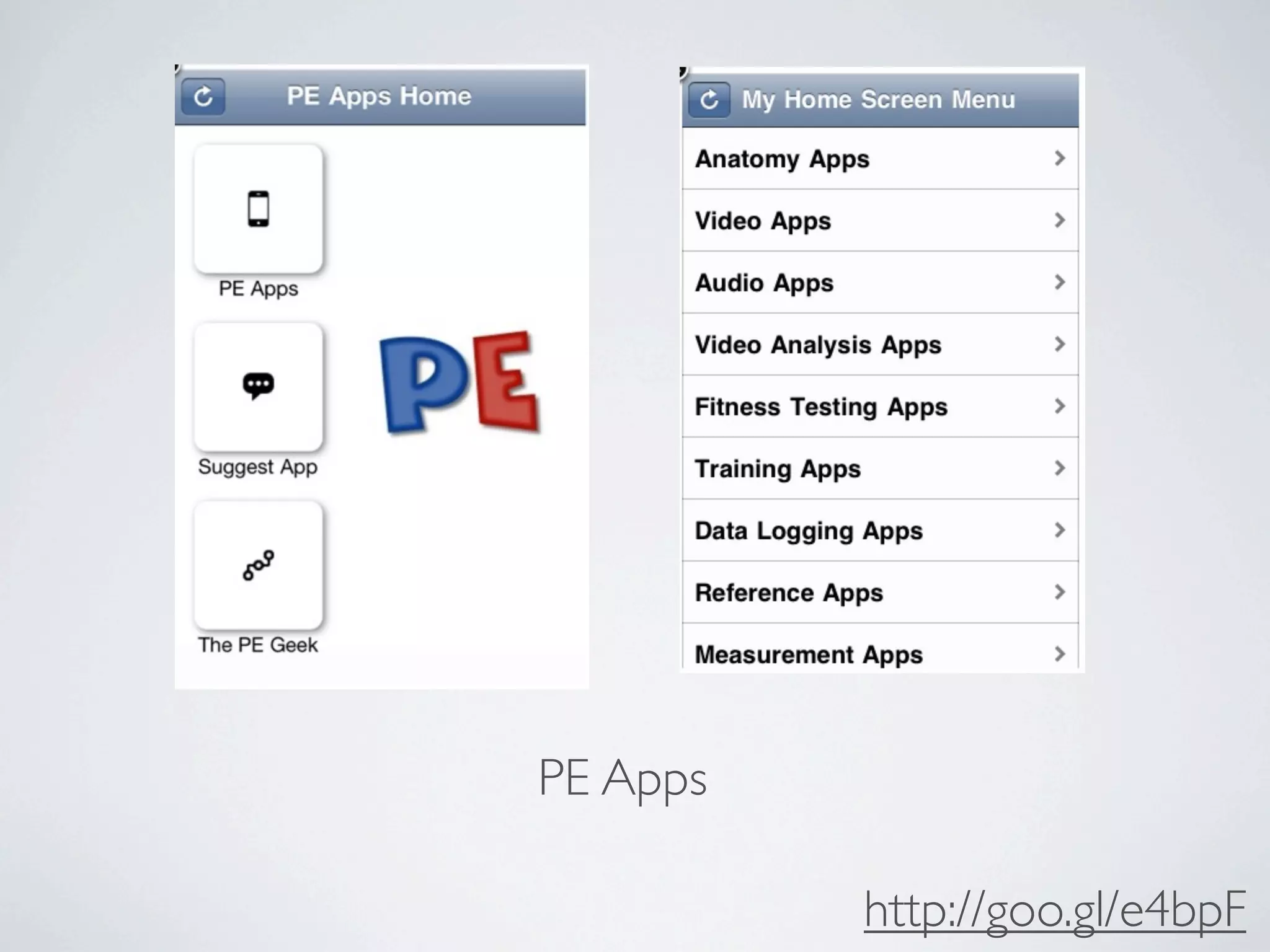PE Apps

          http://goo.gl/e4bpF
 
