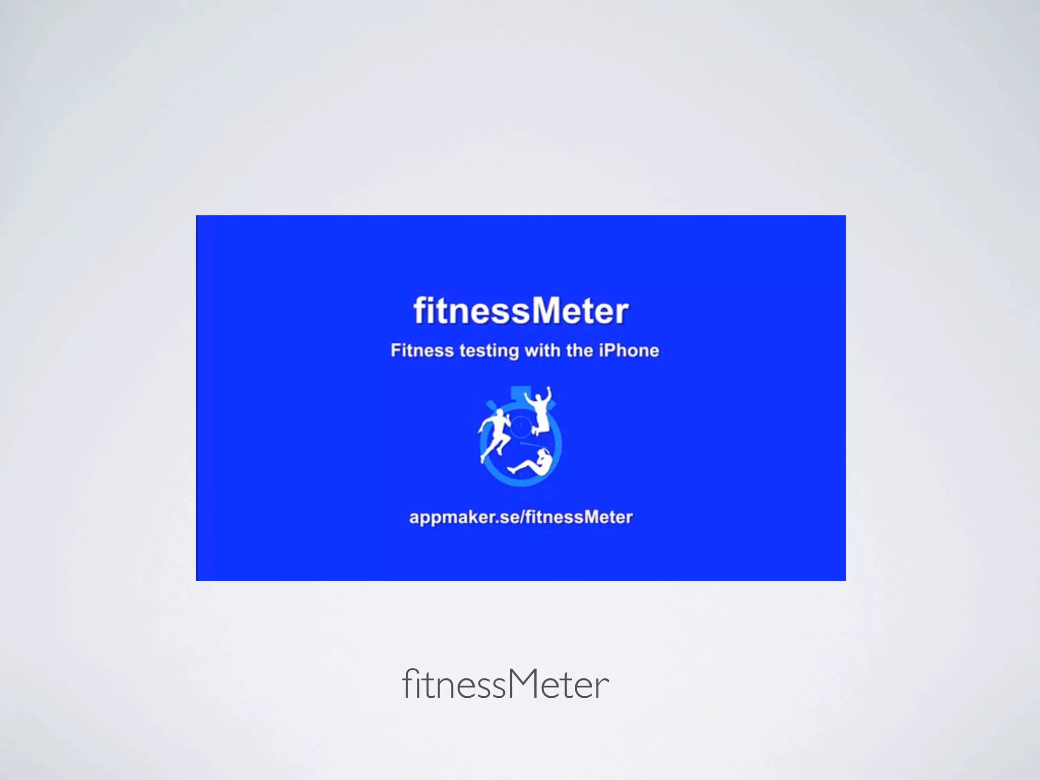 ﬁtnessMeter
 