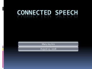Connected Speech 