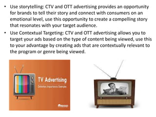 Connected TV advertising | PPTX