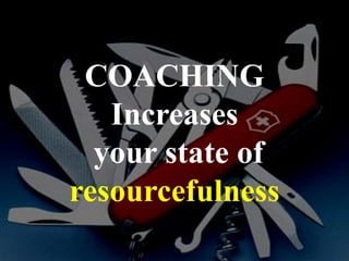 Coaching  Awarness and Action
1. What do you want?
2. What have you tried?
3. What was the result?
4. What else can you d...