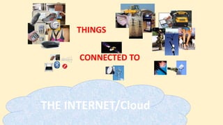 THINGS
CONNECTED TO
THE INTERNET/Cloud
 