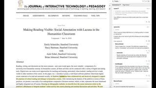 Connecting analog annotations to digital literacy practices