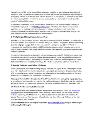 Educator Benefits of Connecting Behavior Data via Multimodal Learning | PDF