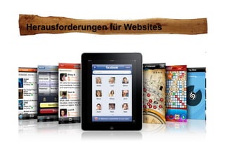 Herausforderungen für Websites 