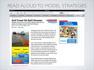 READ ALOUD TO MODEL STRATEGIES
 