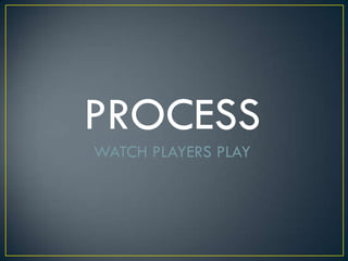 PROCESSWATCH PLAYERS PLAY