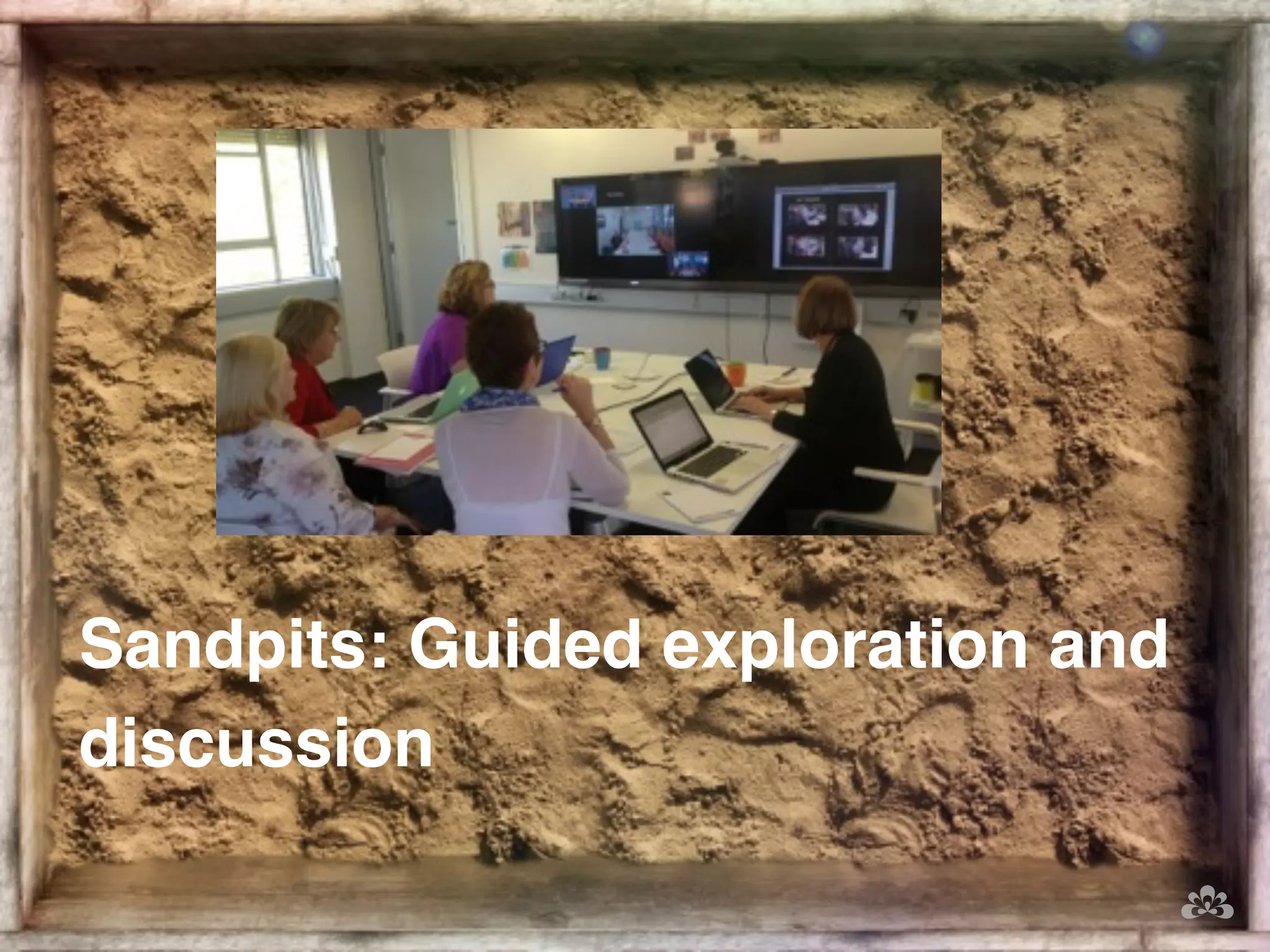 Sandpits: Guided exploration and 
discussion 
 