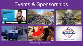 Events & Sponsorships
Click on images for content.
 