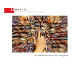 “The power to influence action and opinion.” 