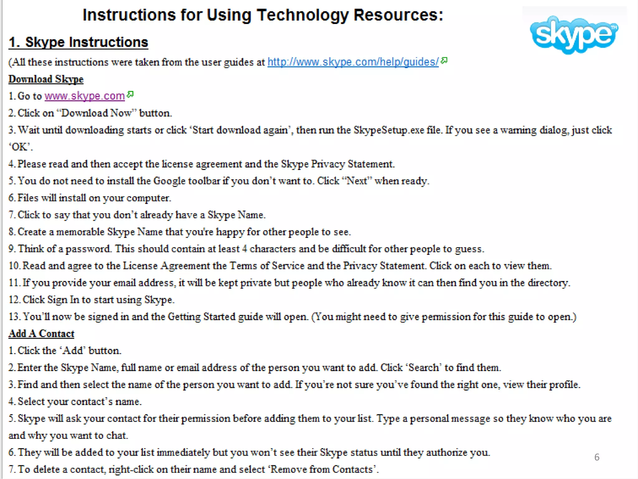 Connecting With Members