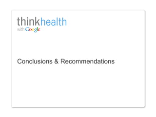 Conclusions & Recommendations
 