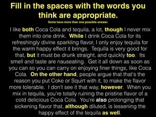 Connecting words for comparison and contrast 3