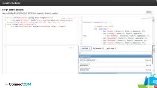 145
 Create portlets from HTML, JavaScript, and CSS only
 